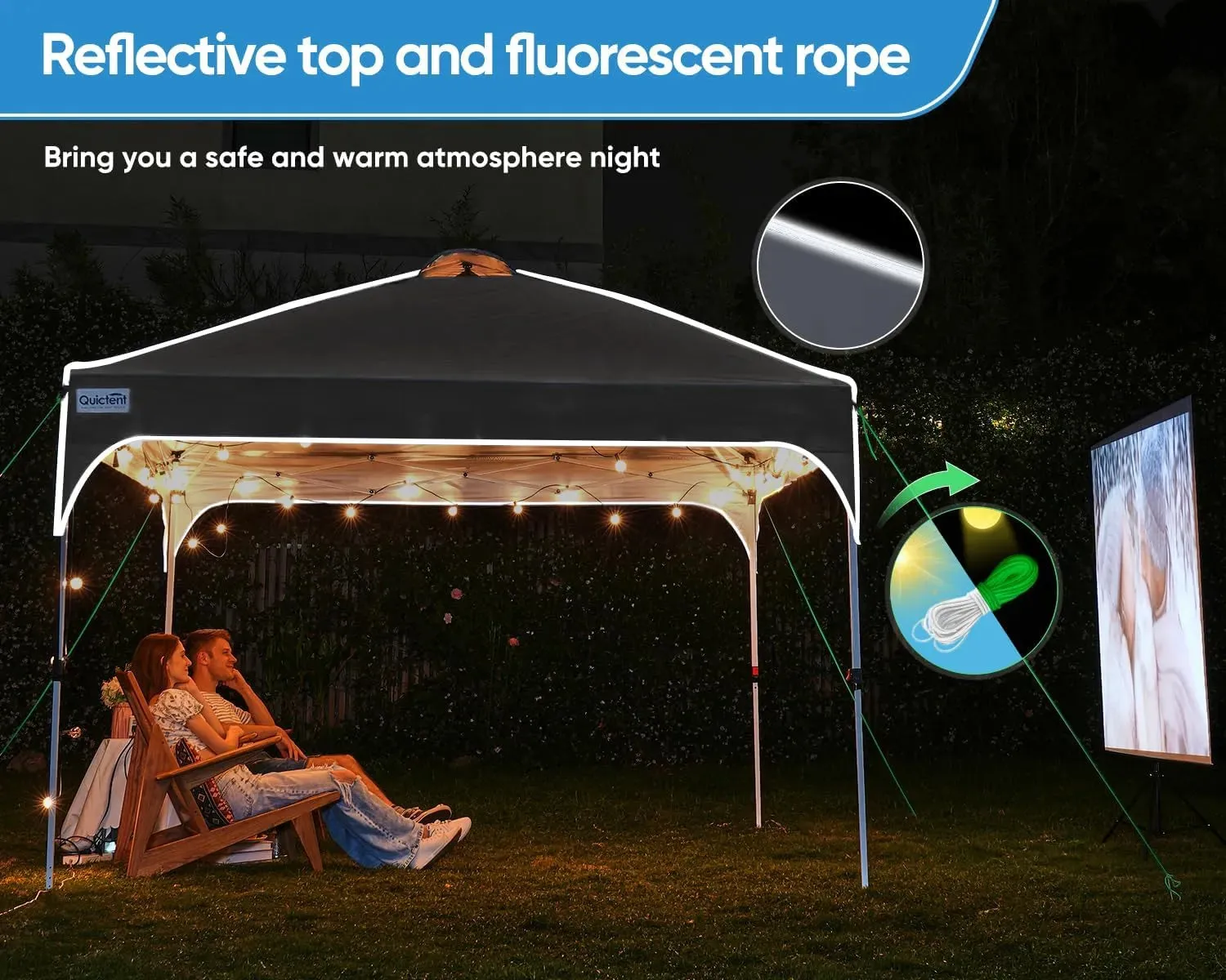 10' x 10' Pop up Canopy Tent Easy One Person Set up