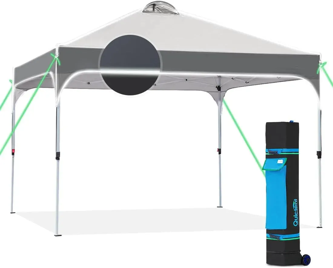 10' x 10' Pop up Canopy Tent Easy One Person Set up