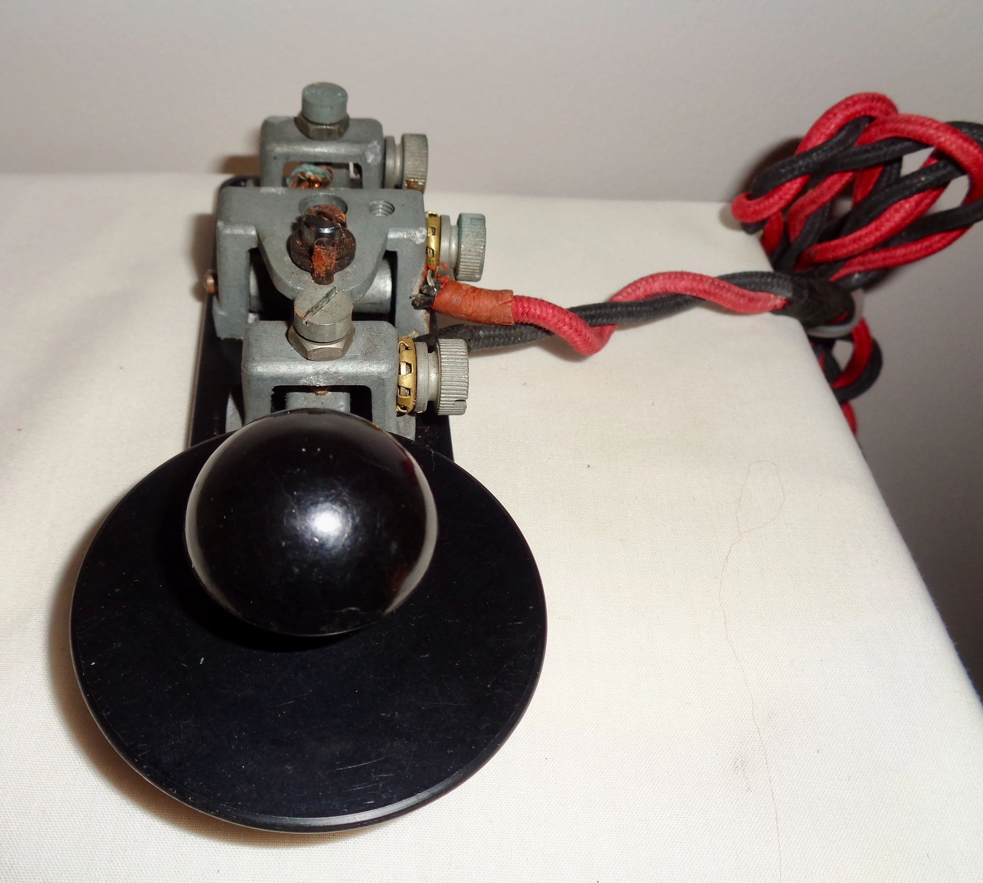 1940 Group 1 No.2 Key WT 8 Amp WW2 Military Morse Key and Plug