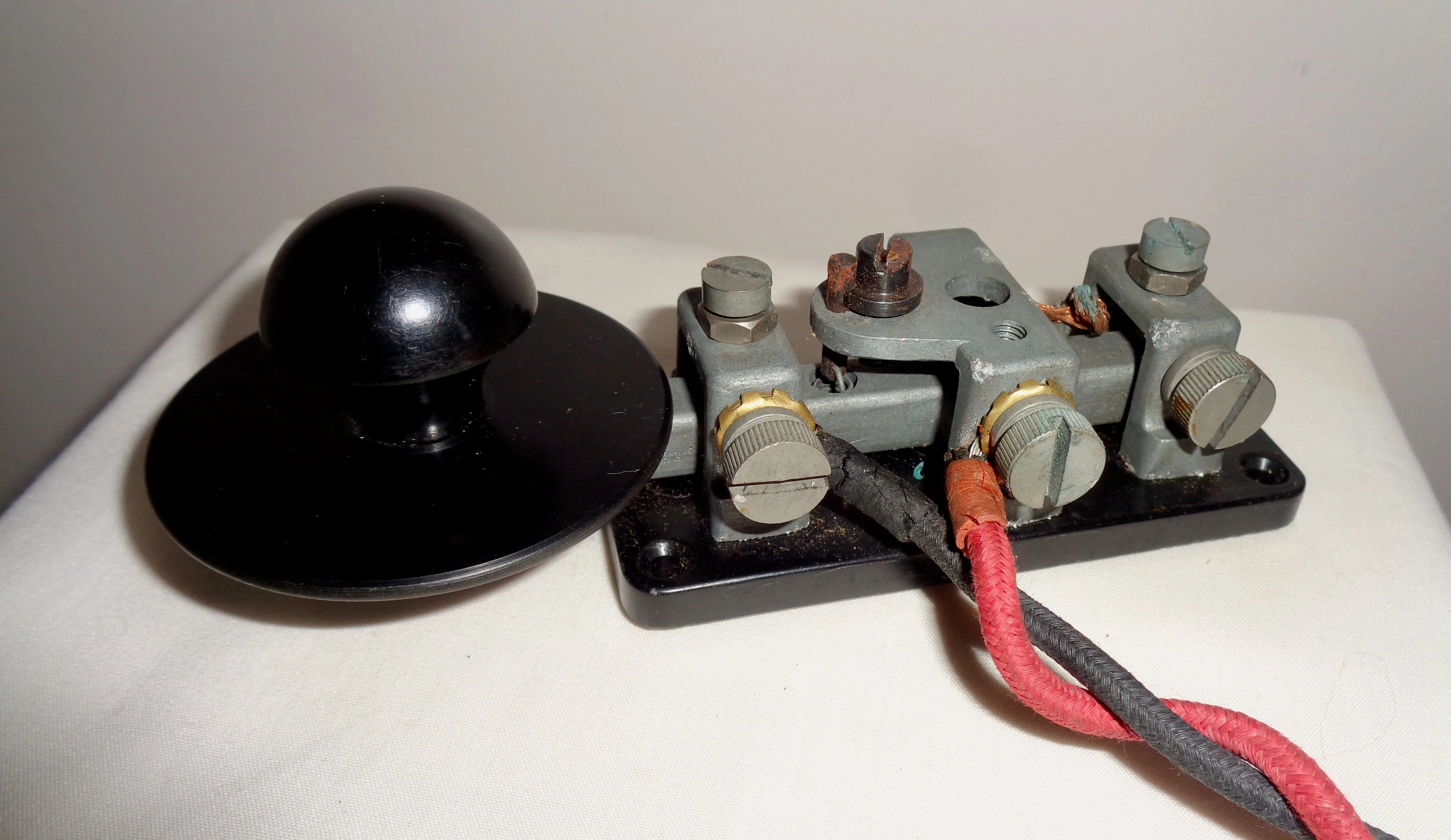 1940 Group 1 No.2 Key WT 8 Amp WW2 Military Morse Key and Plug