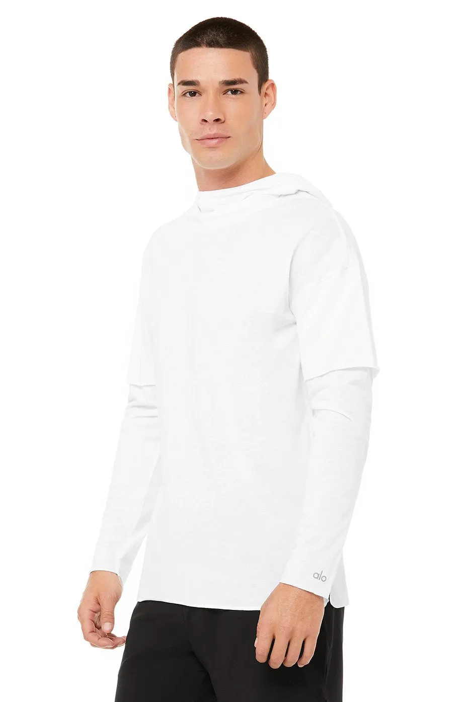 2-In-1 Pullover Hoodie - White