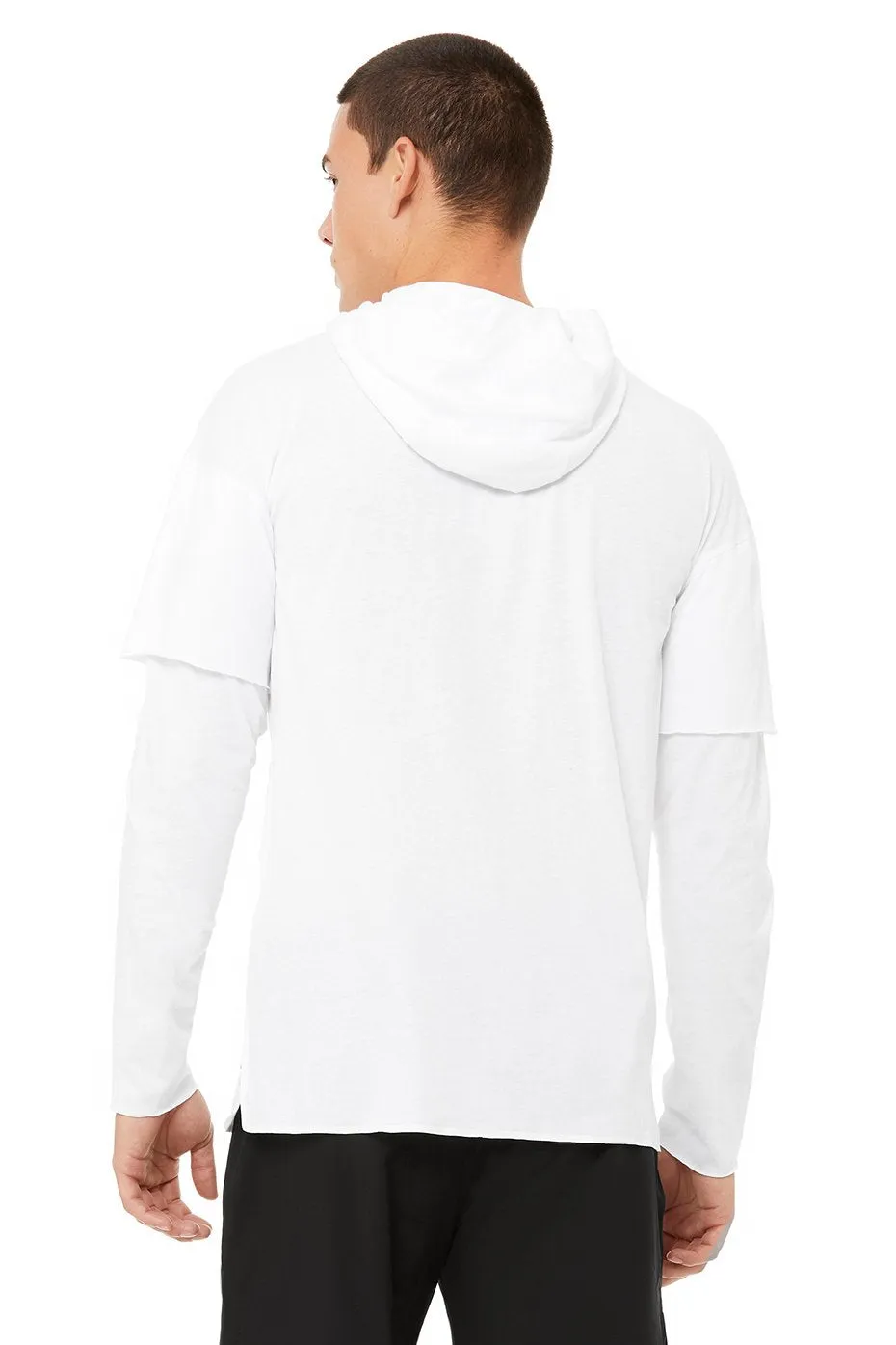 2-In-1 Pullover Hoodie - White