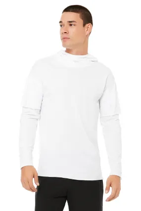 2-In-1 Pullover Hoodie - White