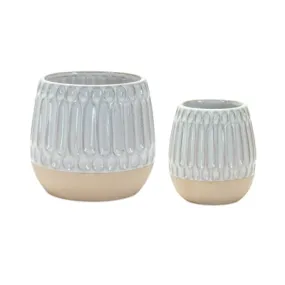 4.25-5" White Glazed Porcelain Vase