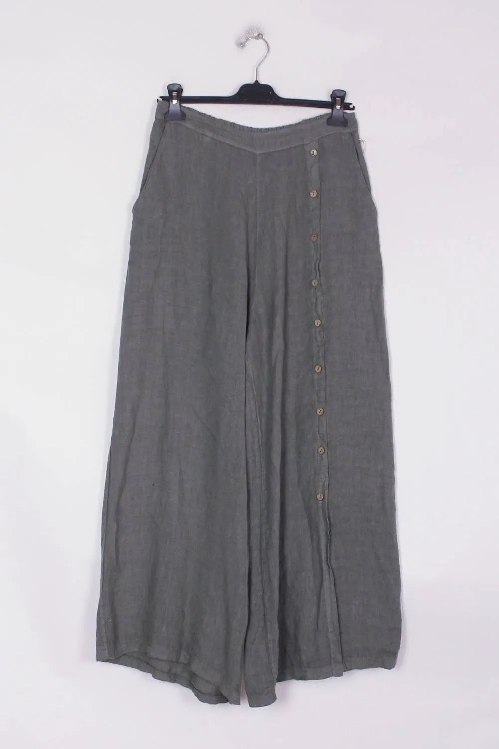 9320 Buttonside Pants 100% Linen