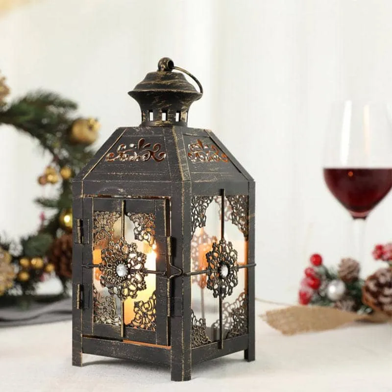 9.5" High Decorative Candle Lantern