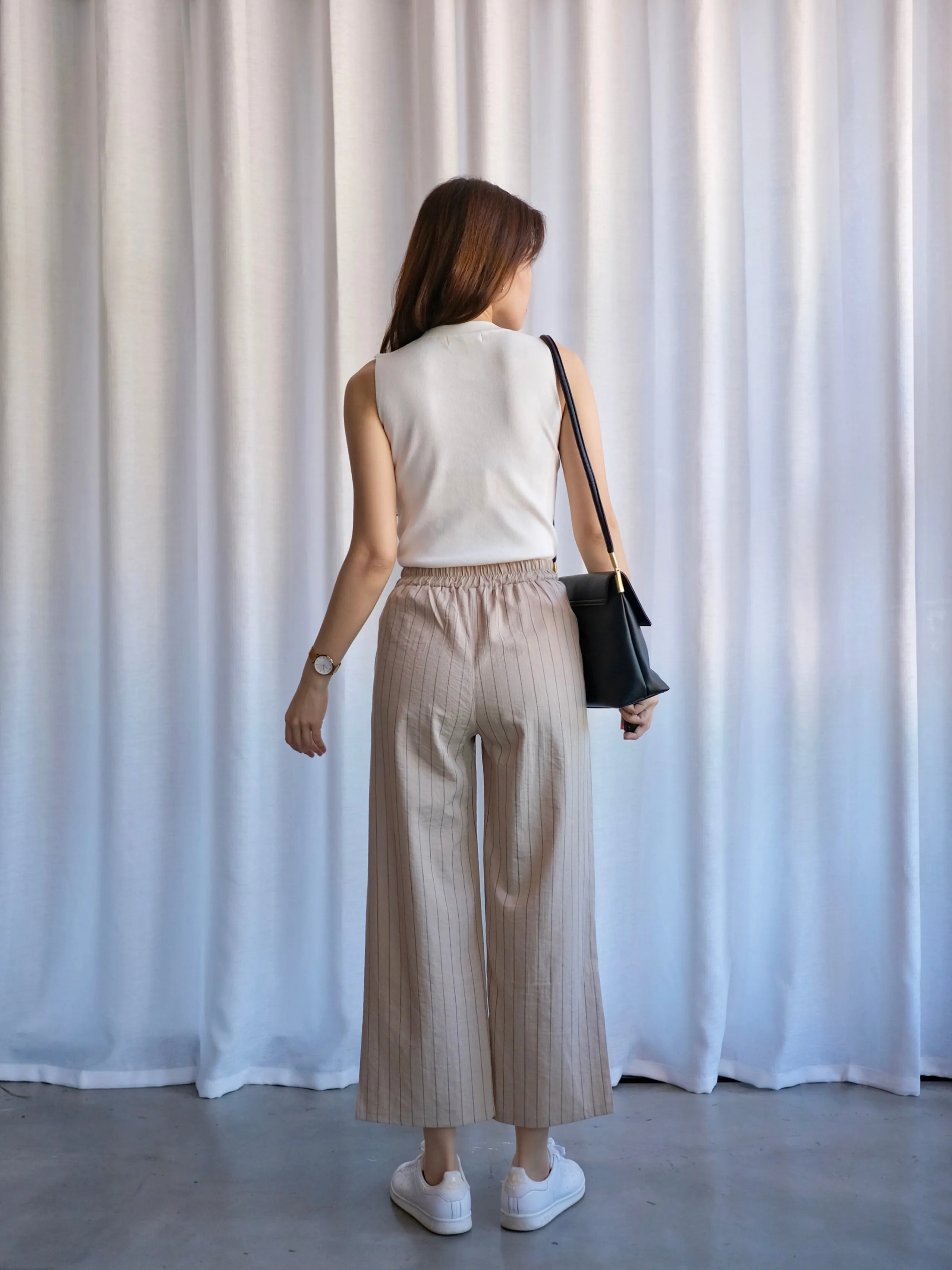 ACEWIN Basic Stripe Culottes (Free Size) 501748