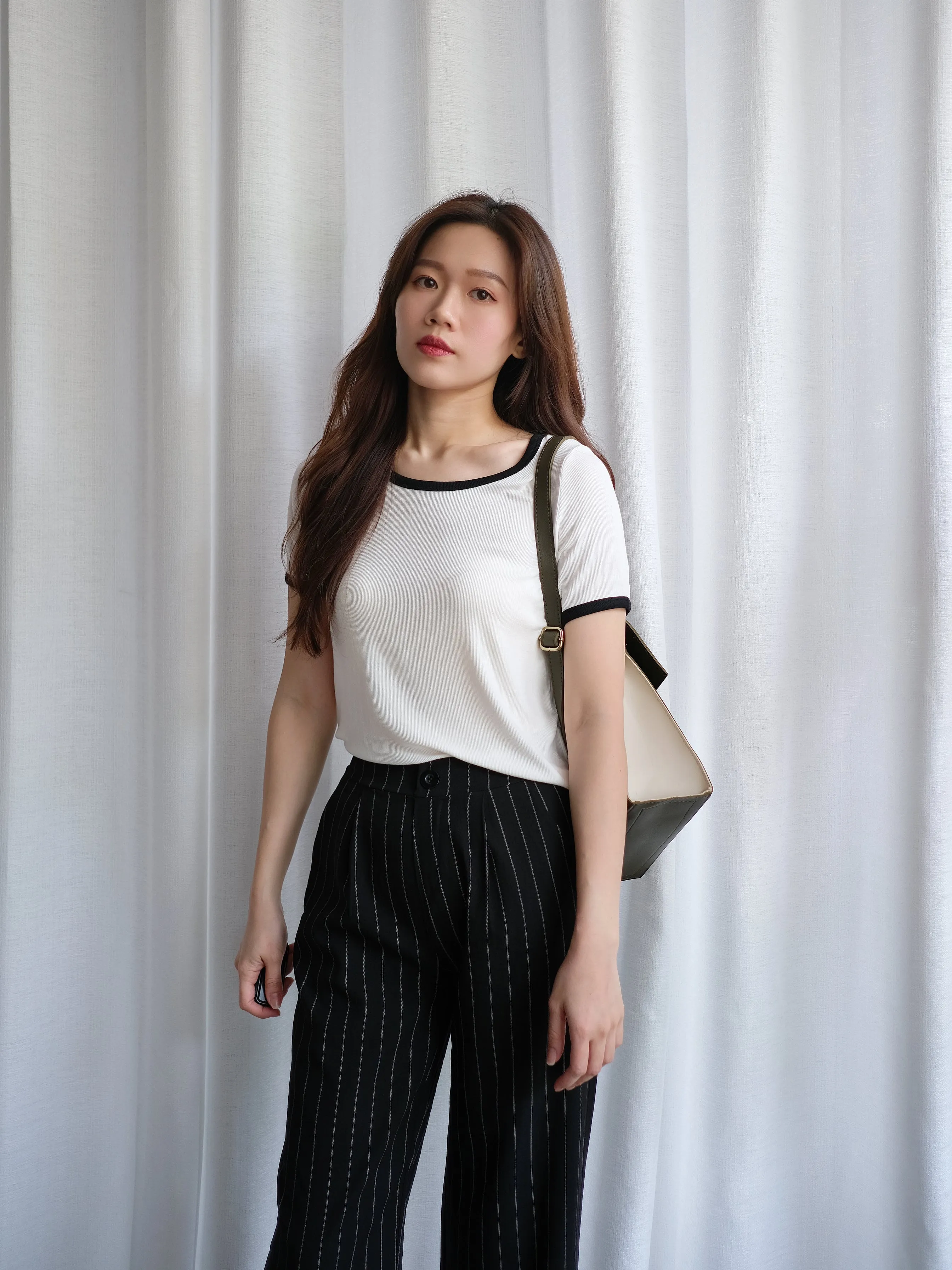 ACEWIN Basic Stripe Culottes (Free Size) 501748