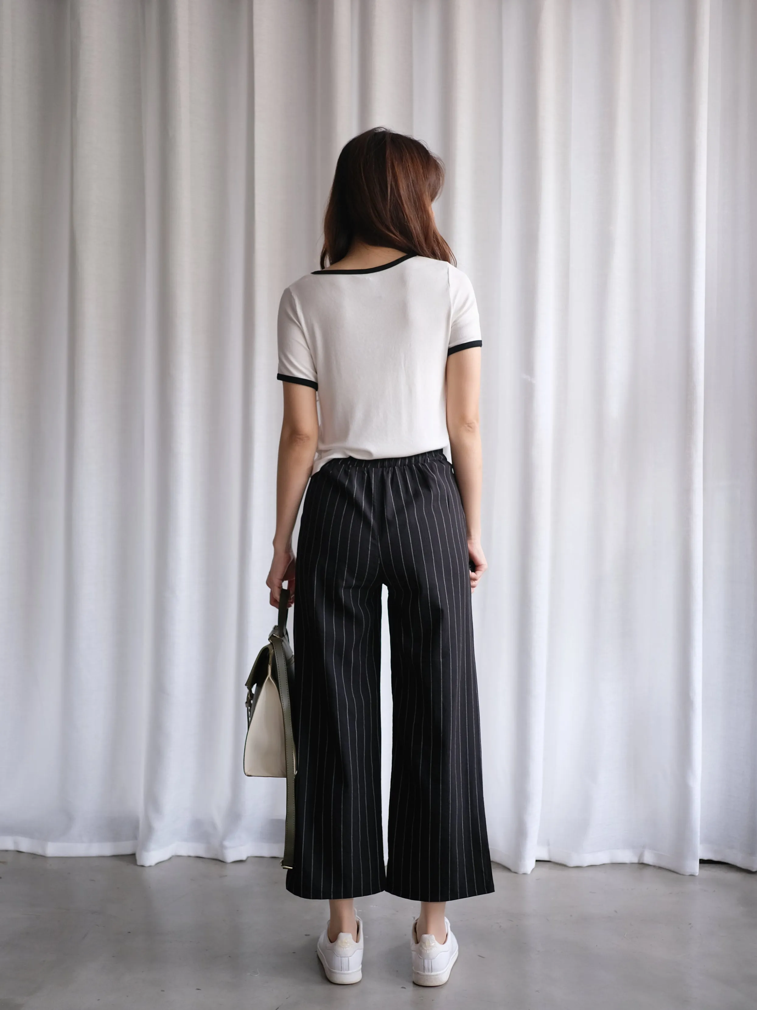 ACEWIN Basic Stripe Culottes (Free Size) 501748