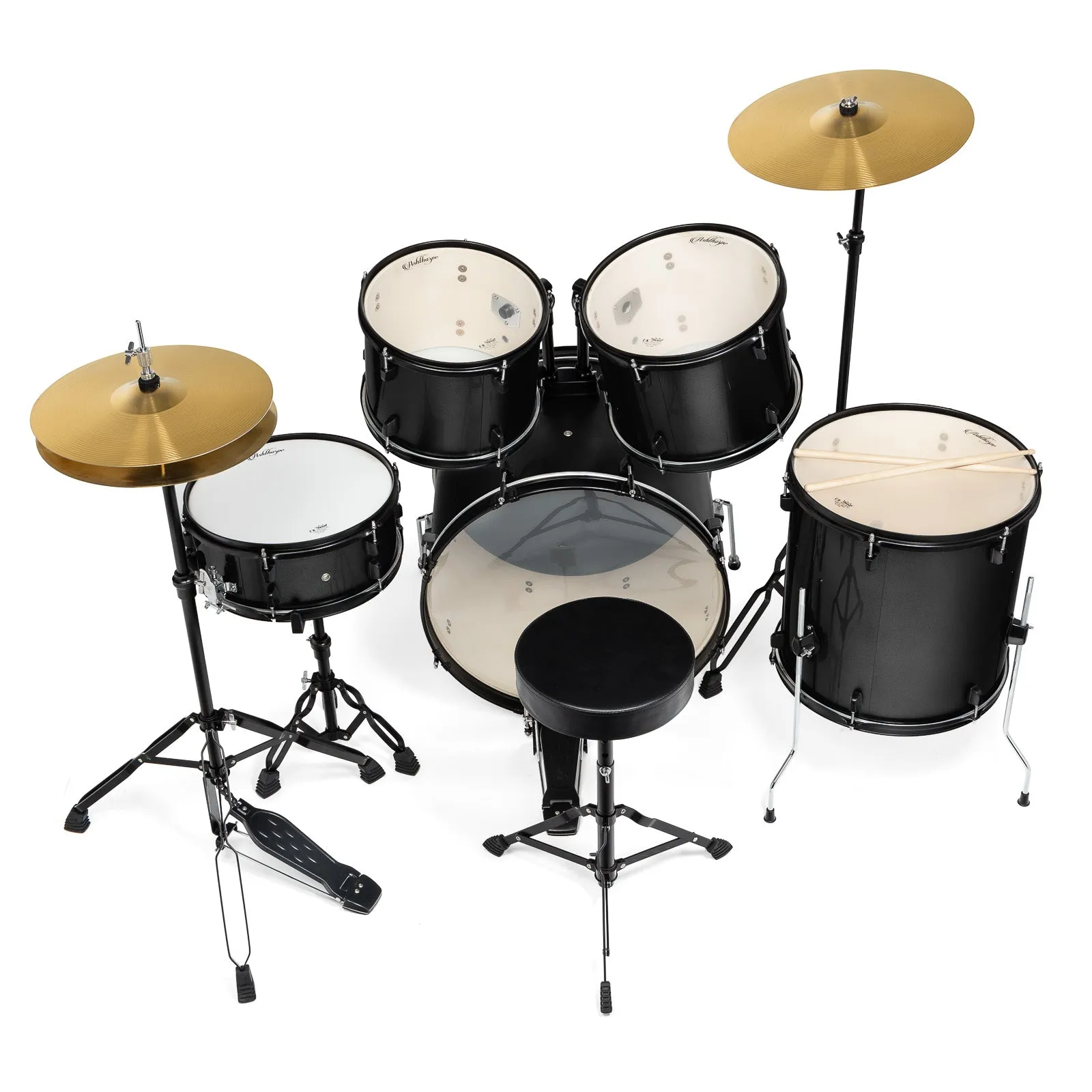 Adult 5-Piece Drum Set with Remo Heads