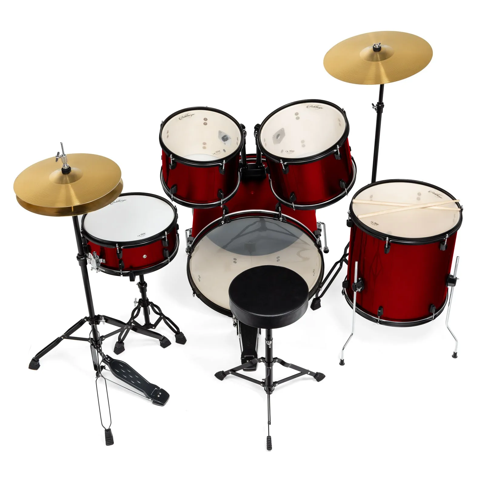 Adult 5-Piece Drum Set with Remo Heads