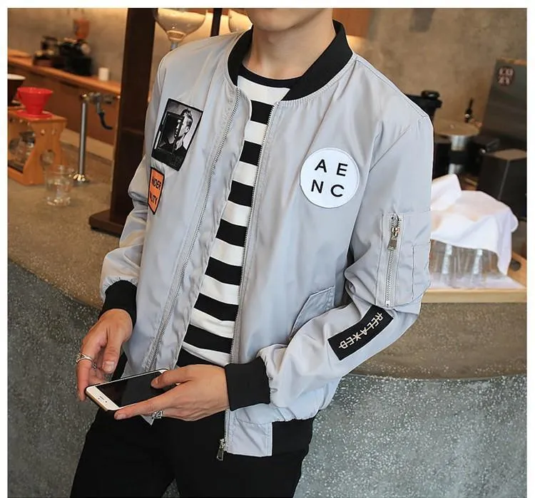 AENC Lettering Hype Bomber Jacket