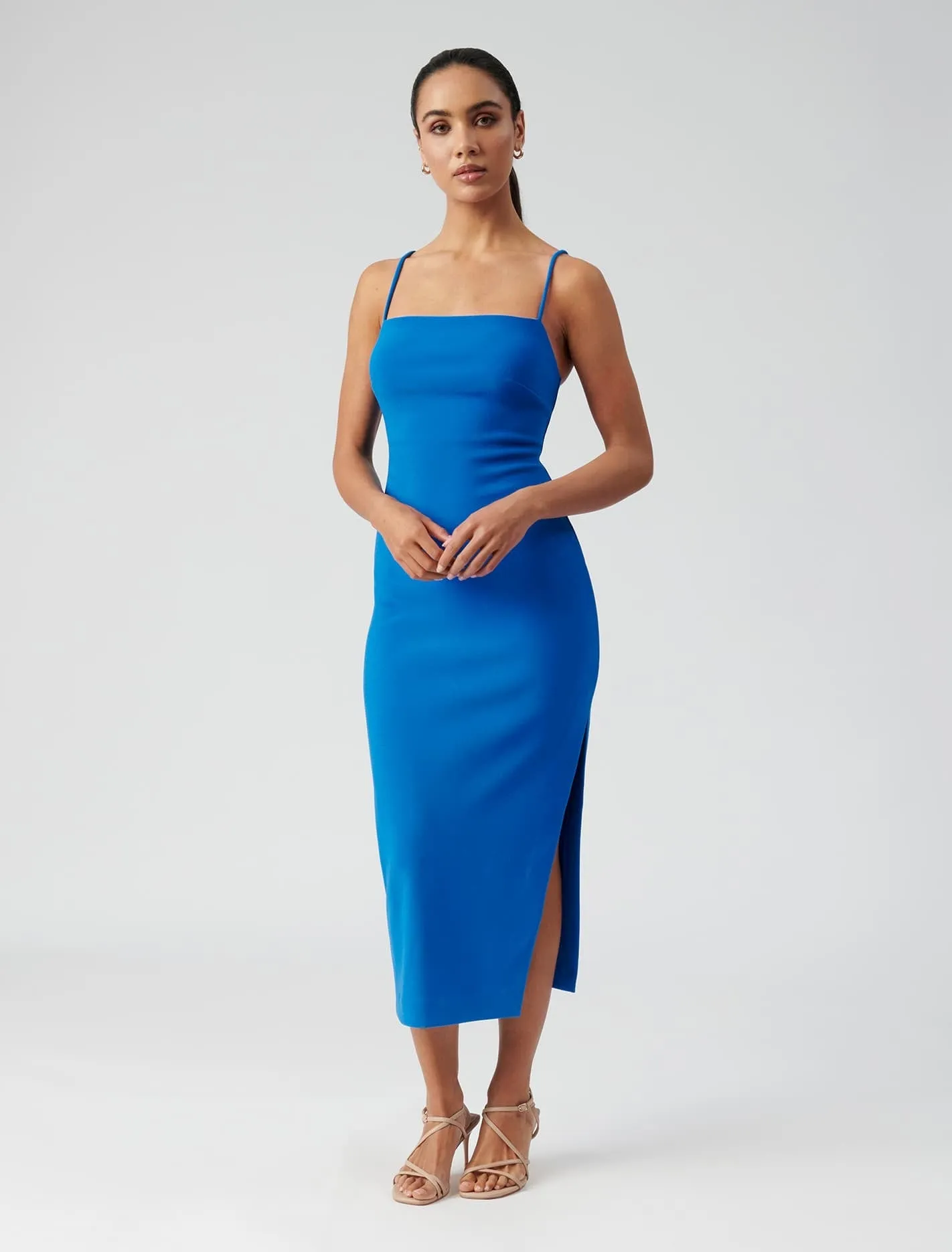 Alisandra Side Split Midi Dress