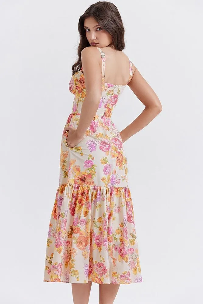 Antoinette - Printed Flared Midi Dress