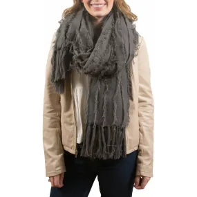 Army Oversized Frayed Scarf