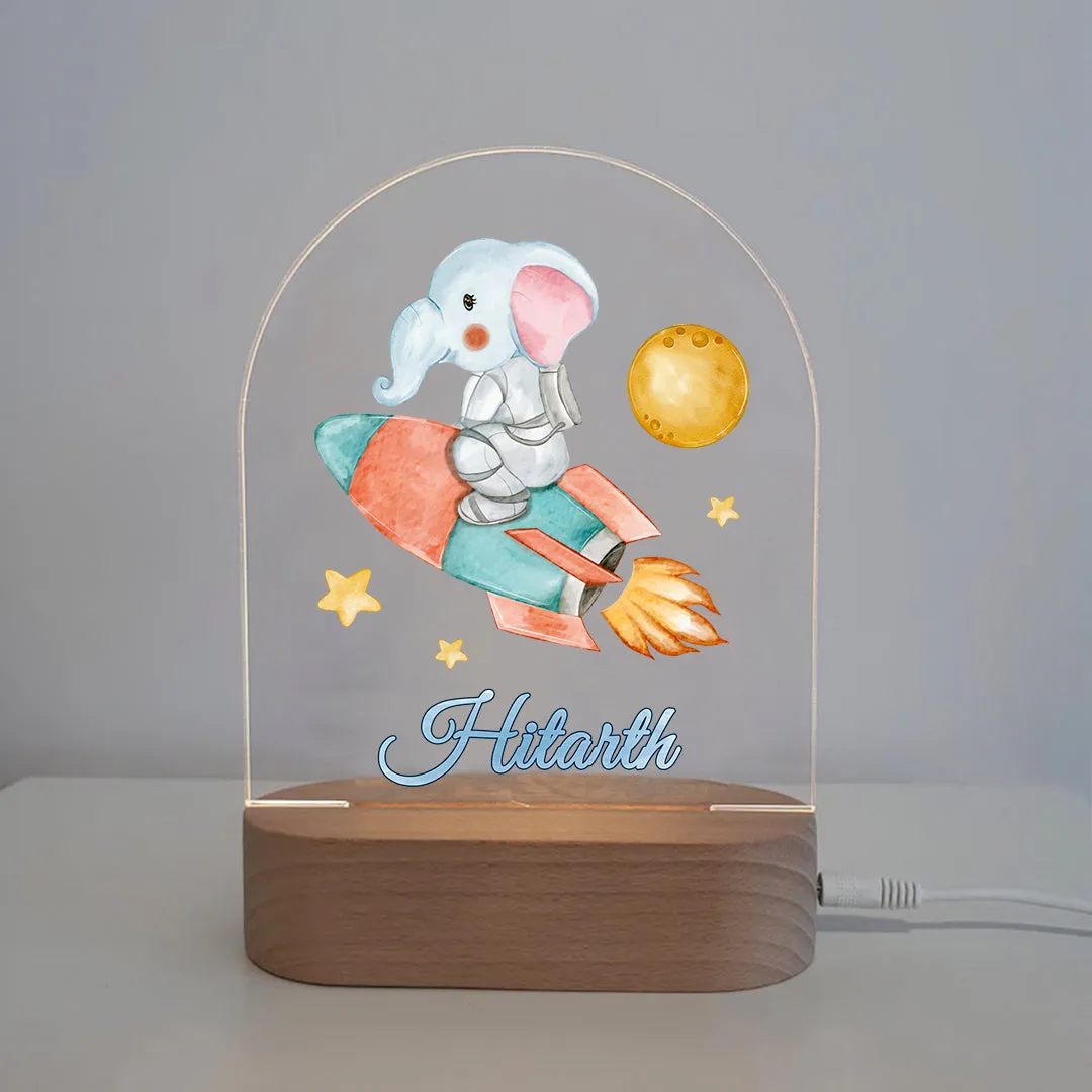 Astronaut Elephant Led Night Lamp