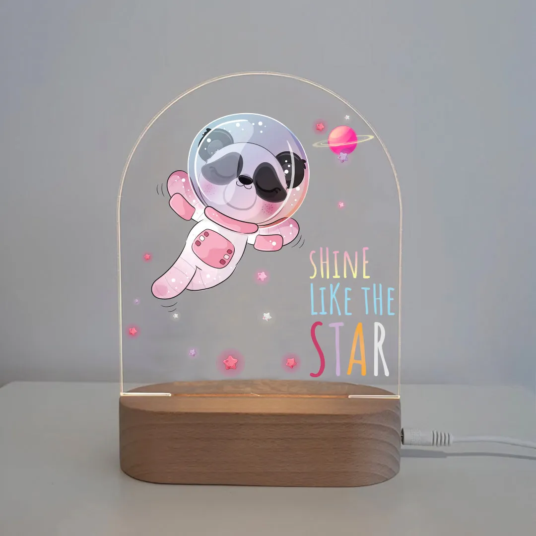 Astronaut Panda Led Night Lamp