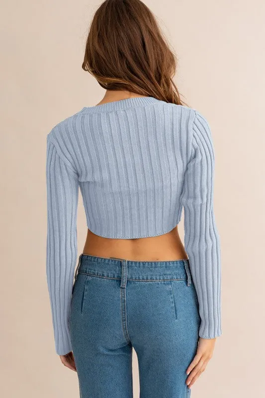 Asymmetrical Hem Sweater Top