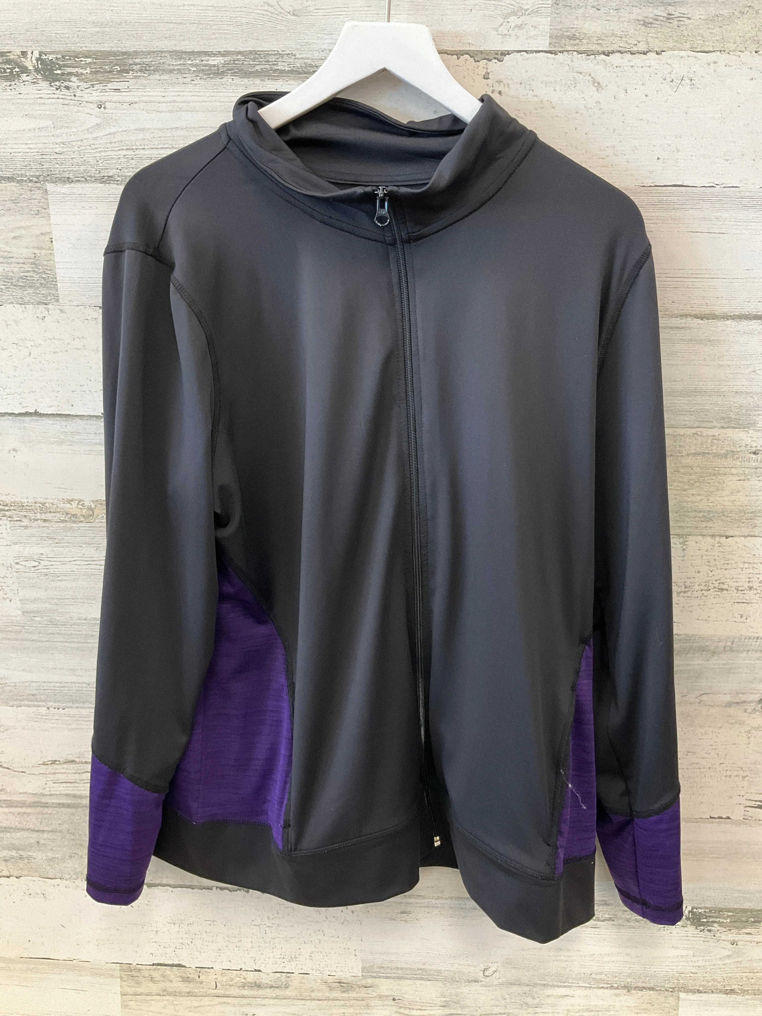 Athletic Jacket By St Johns Bay In Purple, Size: Xl