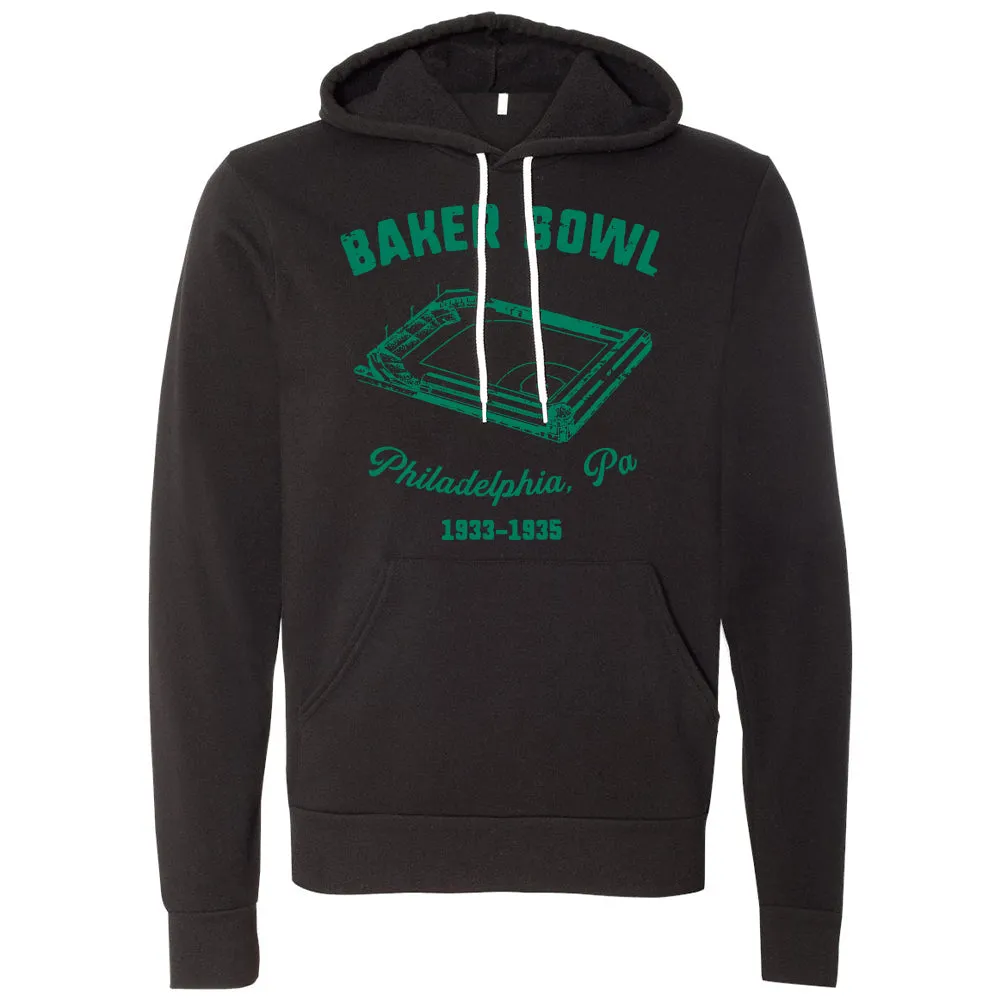 Baker Bowl Pullover Hoodie | Baker Bowl Black Pullover Hoodie