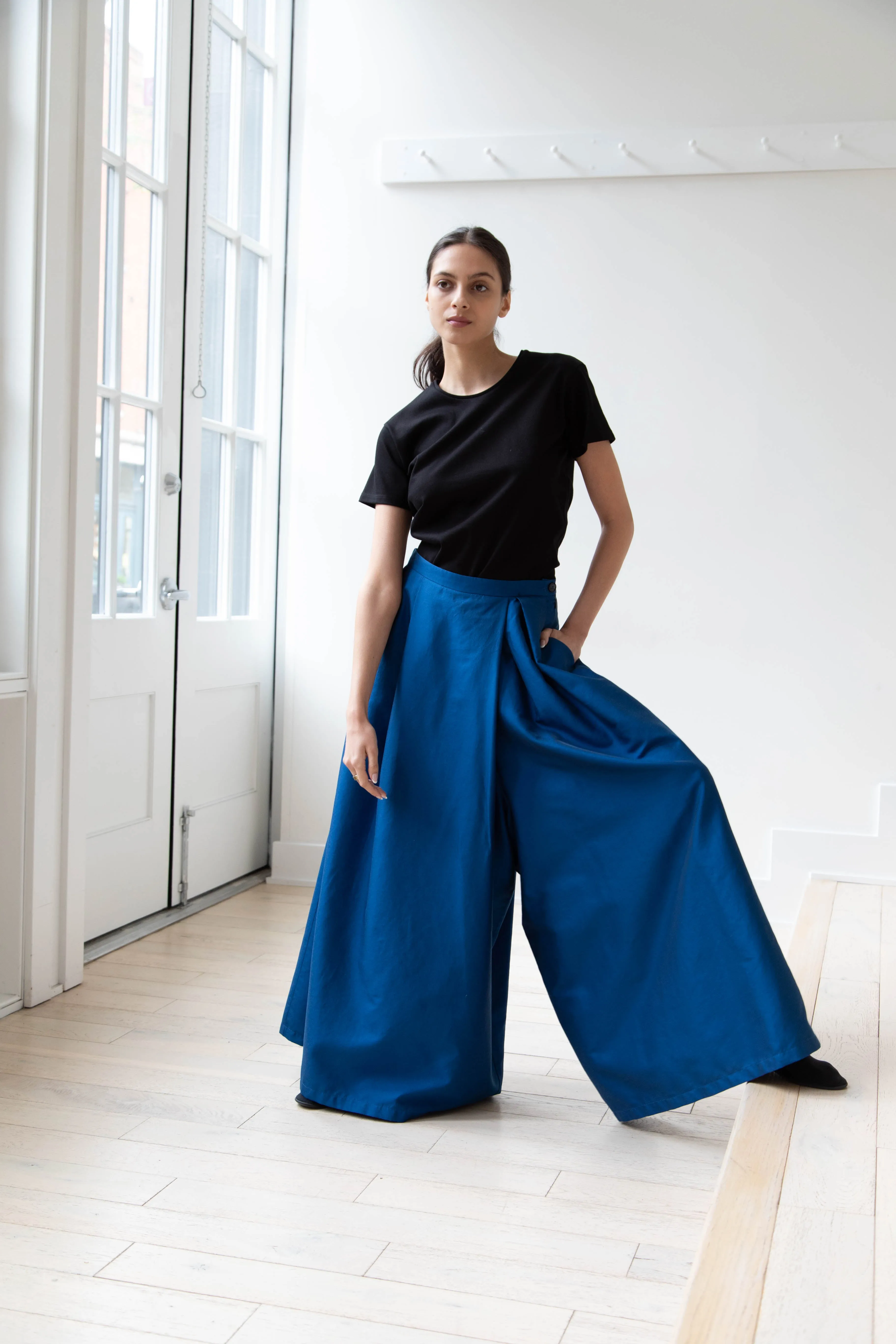 Barena Venezia | Cantú Skirt-Pant in Victoria Blue