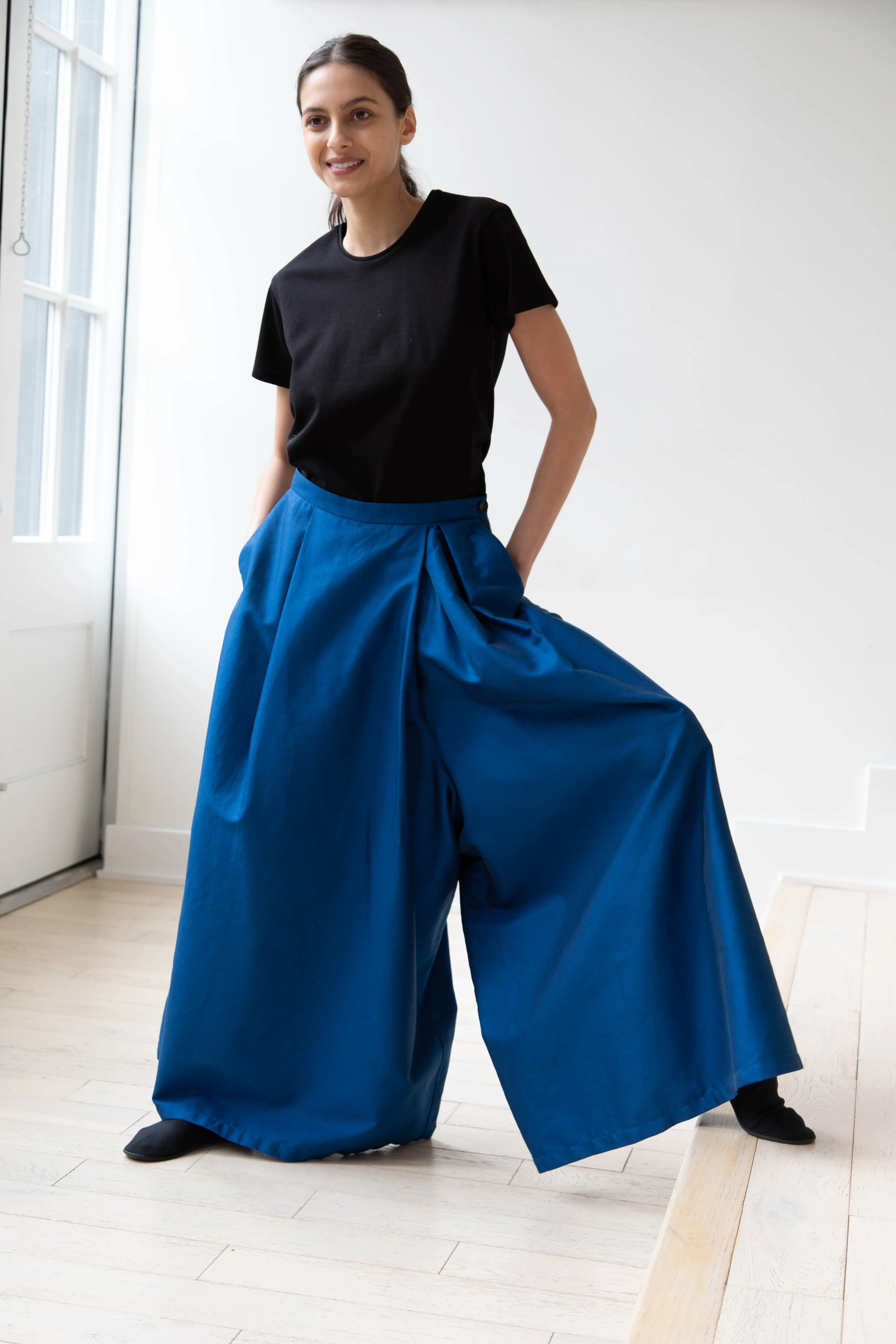 Barena Venezia | Cantú Skirt-Pant in Victoria Blue