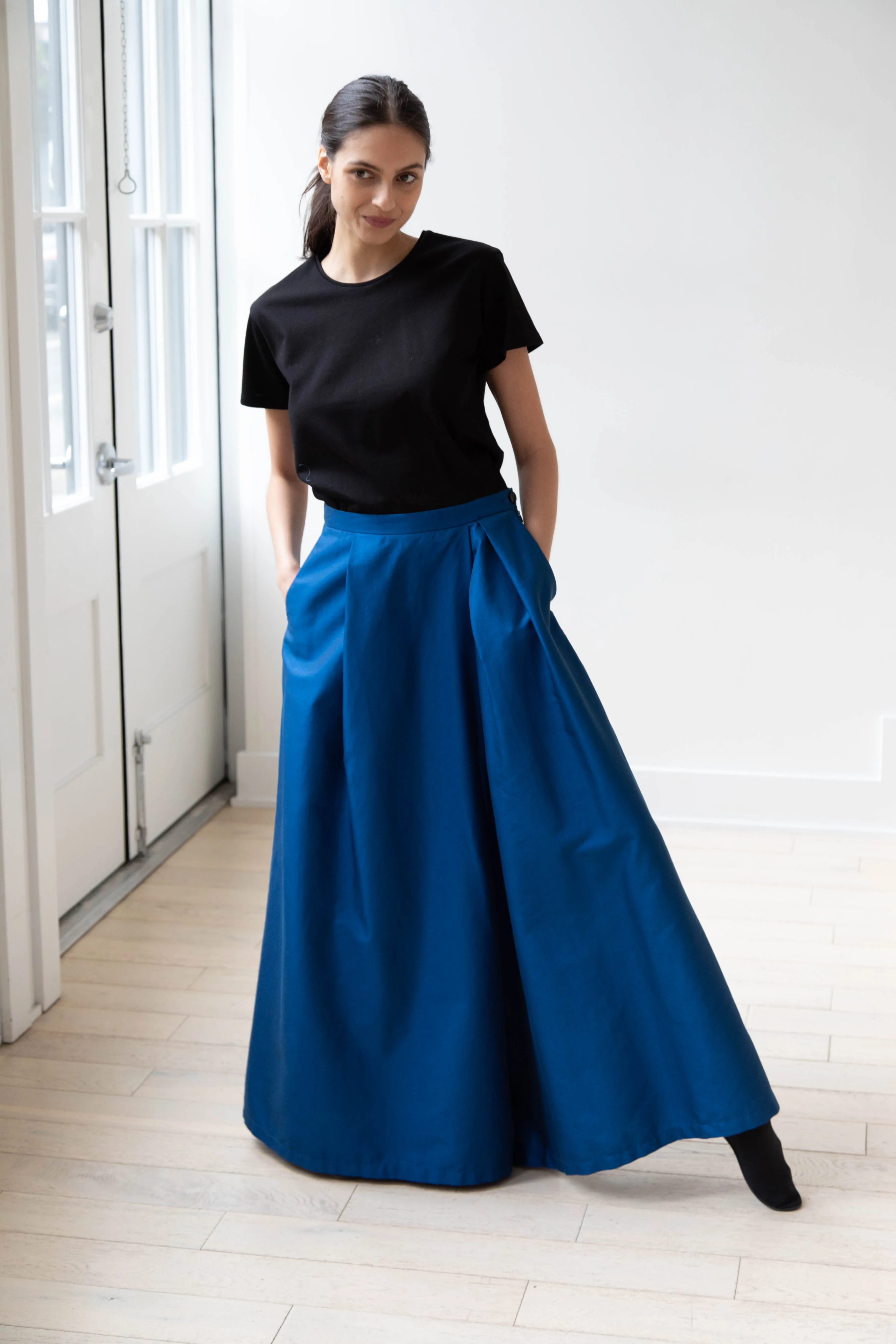 Barena Venezia | Cantú Skirt-Pant in Victoria Blue