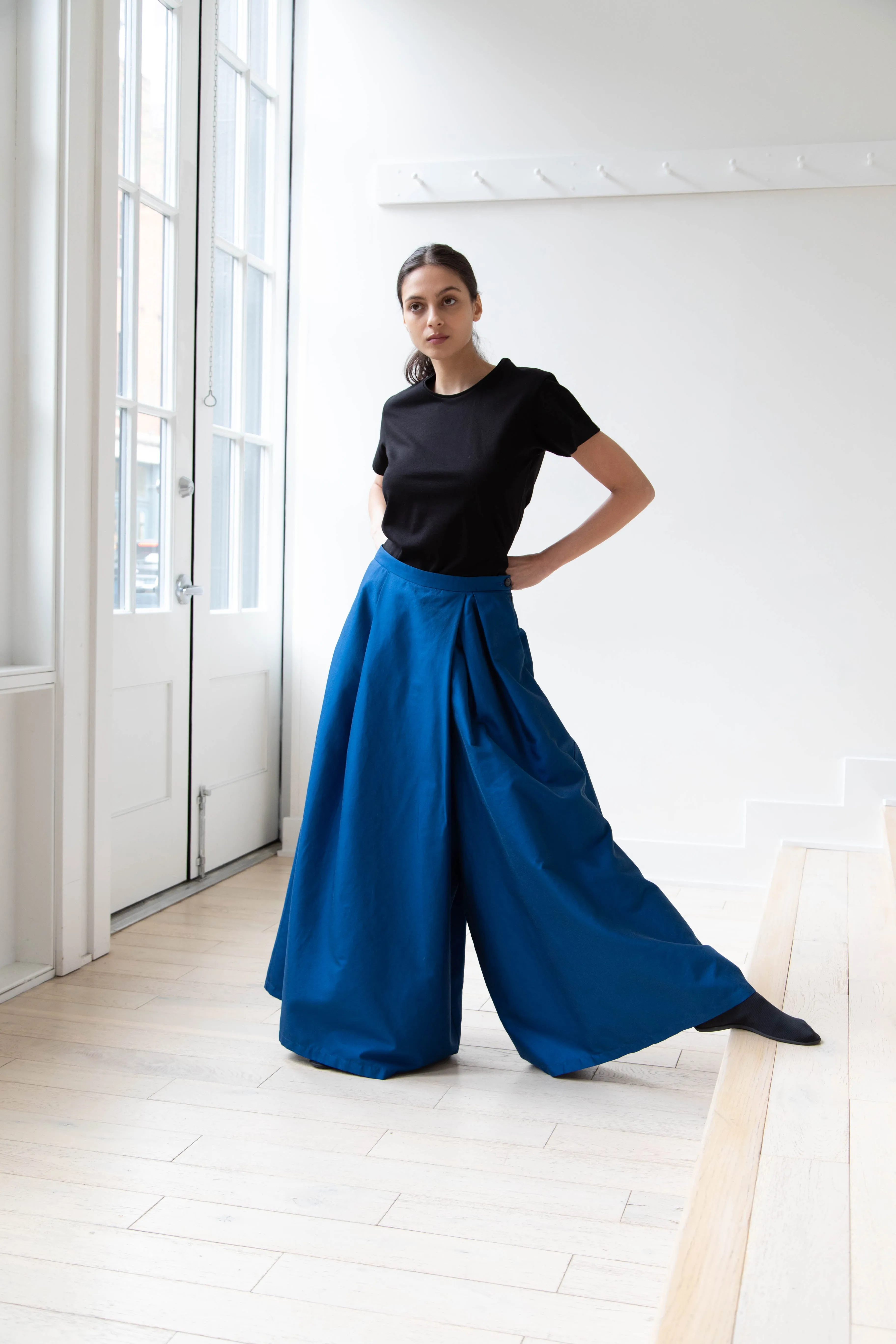 Barena Venezia | Cantú Skirt-Pant in Victoria Blue