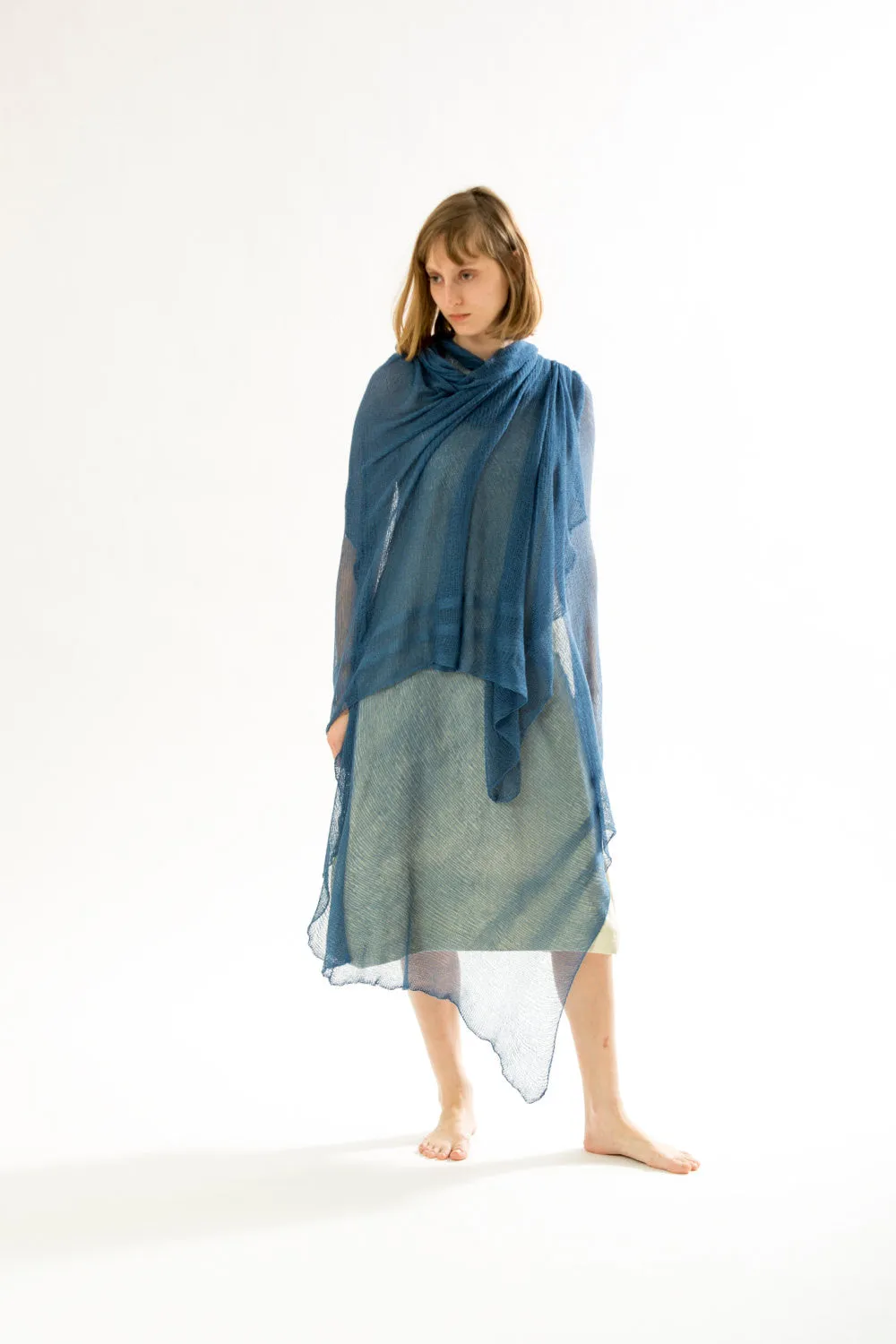 Big Bamboo Air Shawl - Aqua Blue