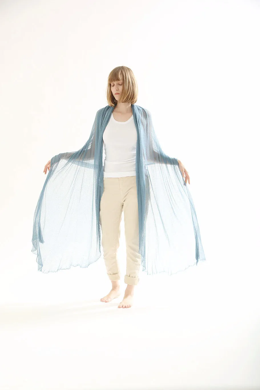 Big Bamboo Air Shawl - Aqua Blue