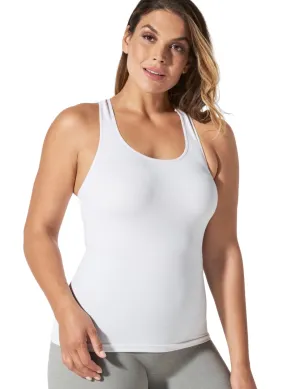 BLANQI Body Cooling Racerback Nursing Tank - White