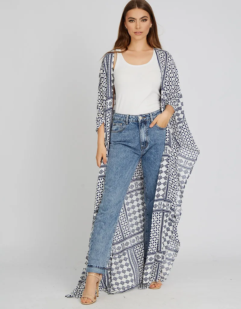 Boho Two Tone Kimono