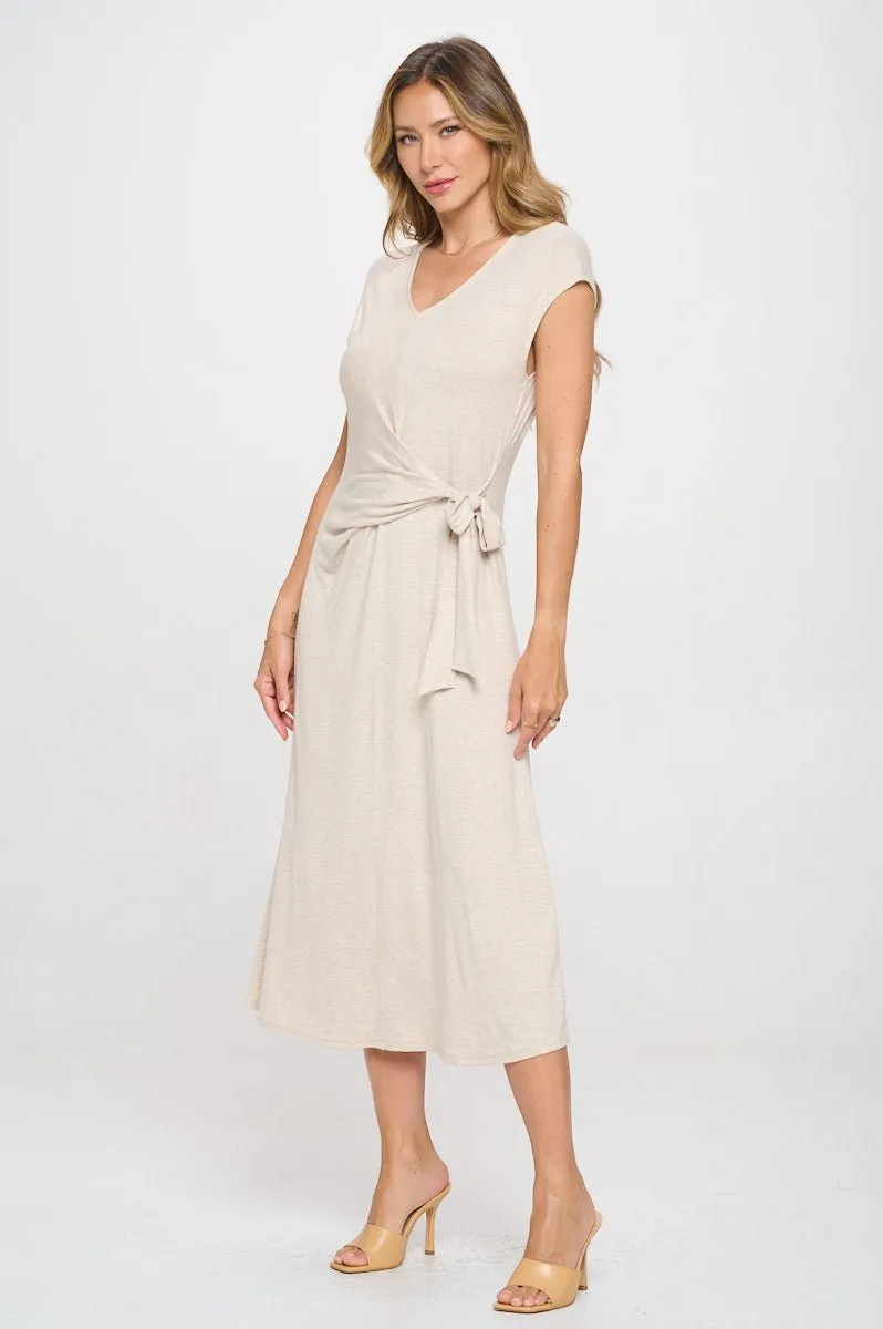 Cameron Side Tie Midi Dress