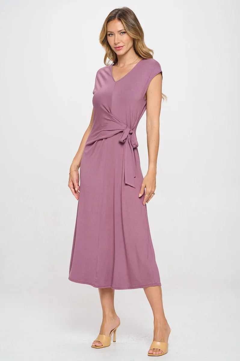 Cameron Side Tie Midi Dress