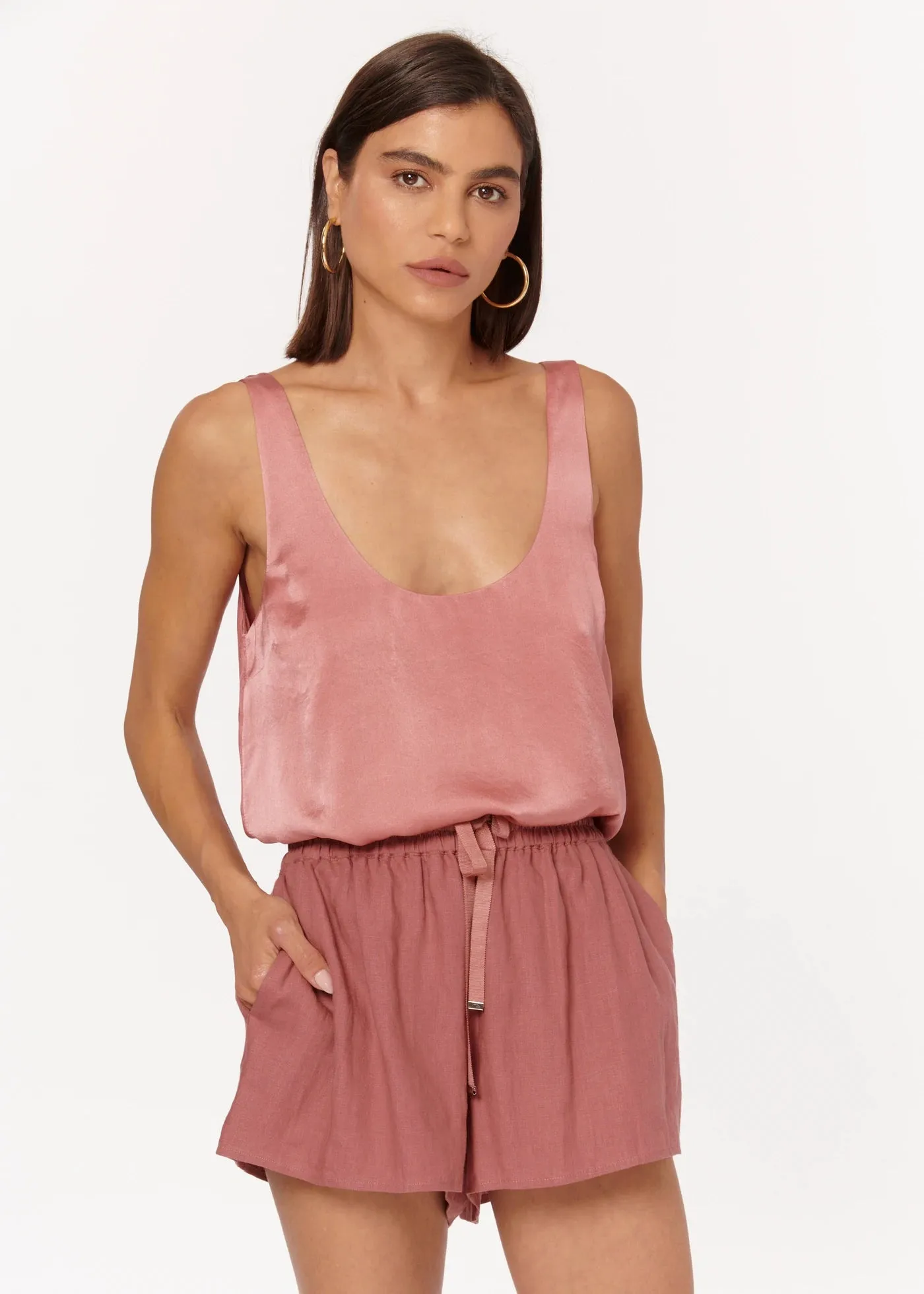 CAMI NYC MARLENY CHARMEUSE CAMI CORDIAL