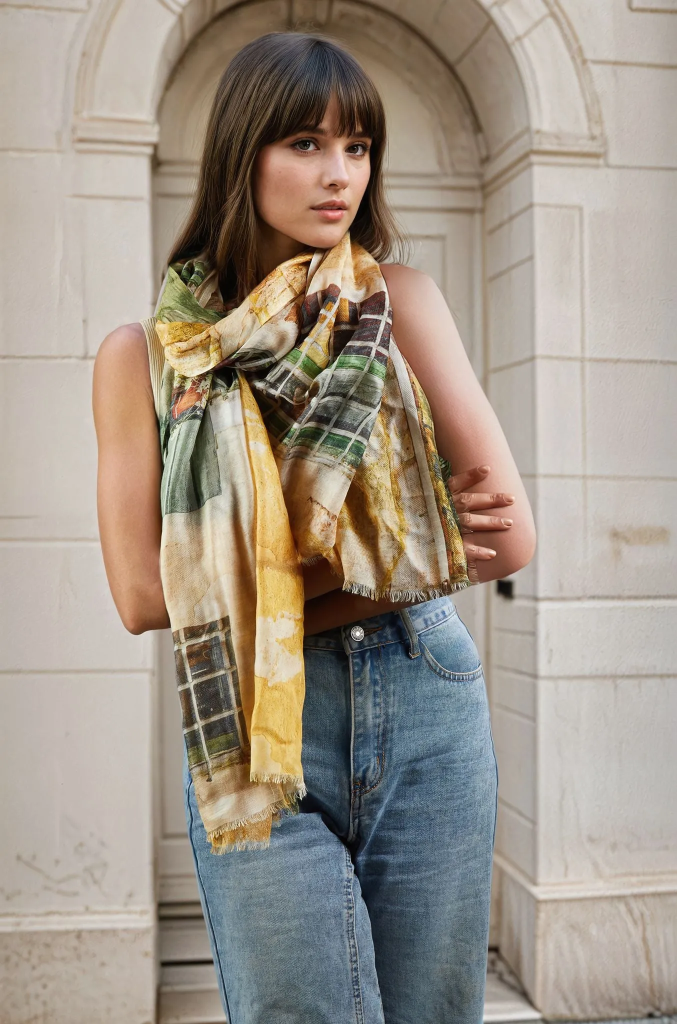 Canal Dreams, Venice Luxe Scarf