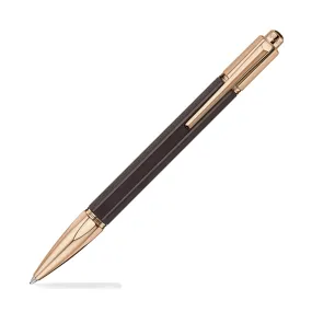 Caran d'Ache Varius Ebony Ballpoint Pen with Rose Gold Coated