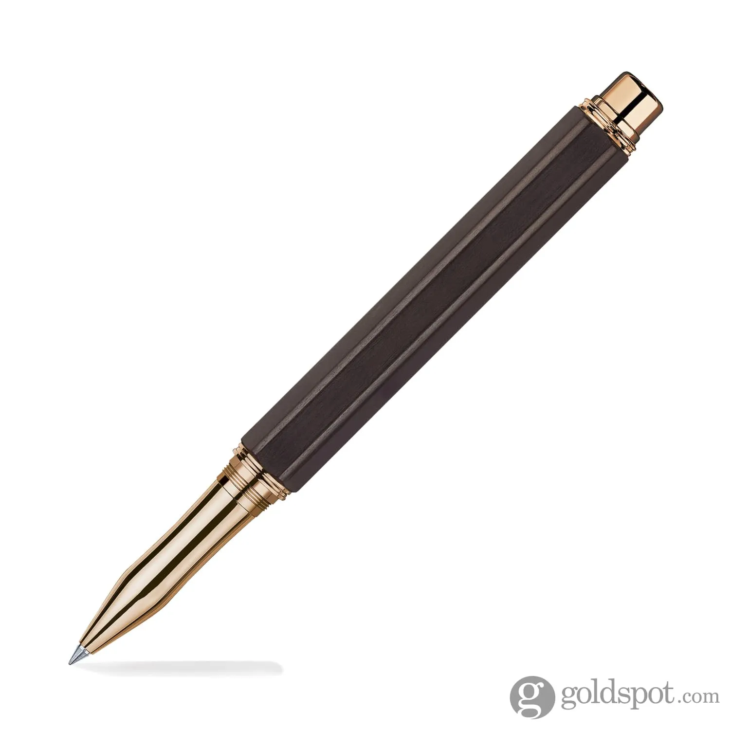 Caran d'Ache Varius Ebony Rollerball Pen in Rose Gold