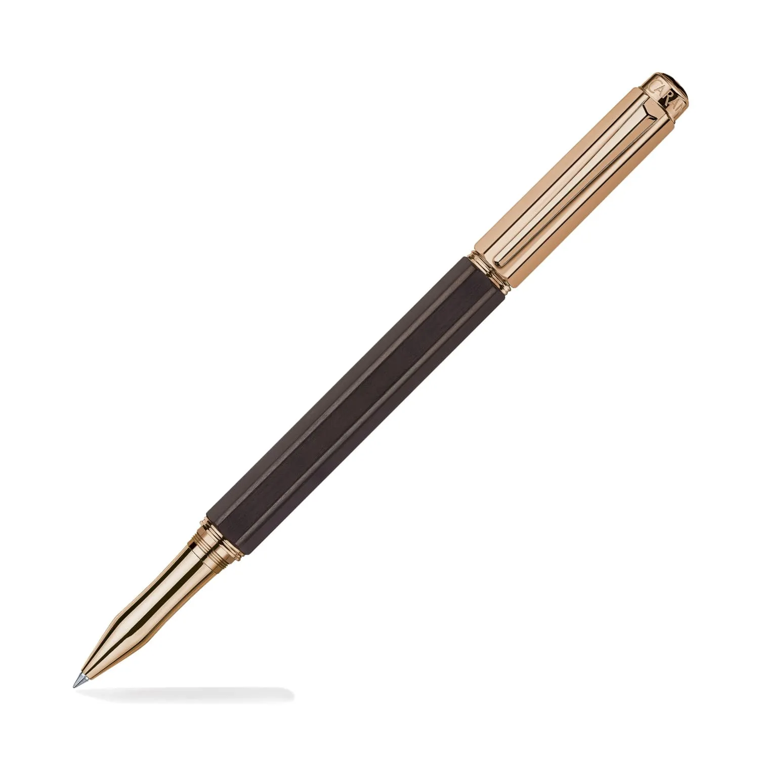 Caran d'Ache Varius Ebony Rollerball Pen in Rose Gold