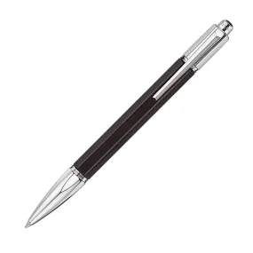 Caran d'Ache Varius Ebony Wood Silver-Plated and Rhodium-Coated Ballpoint Pen