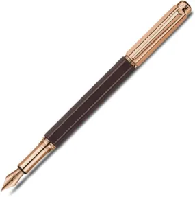 Caran d'Ache Varius Rose Gold Plated Ebony Fountain Pen