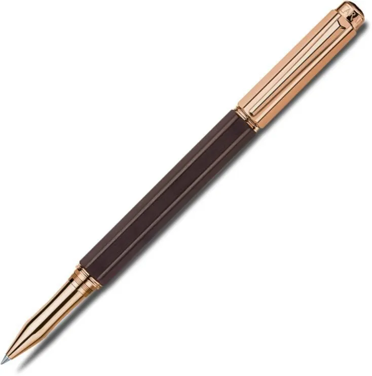 Caran d'Ache Varius Rose Gold Plated Ebony Rollerball Pen