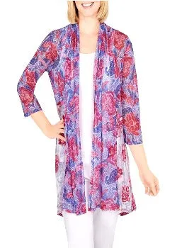 Cardigan Purple Multi - Ruby Rd