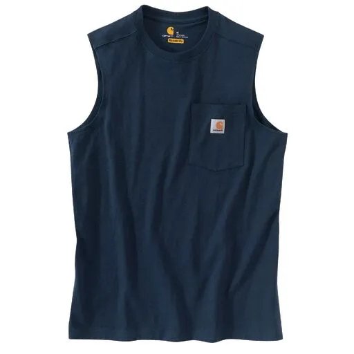 Carhartt Men's Relaxed Fit Sleeveless Pocket Tee