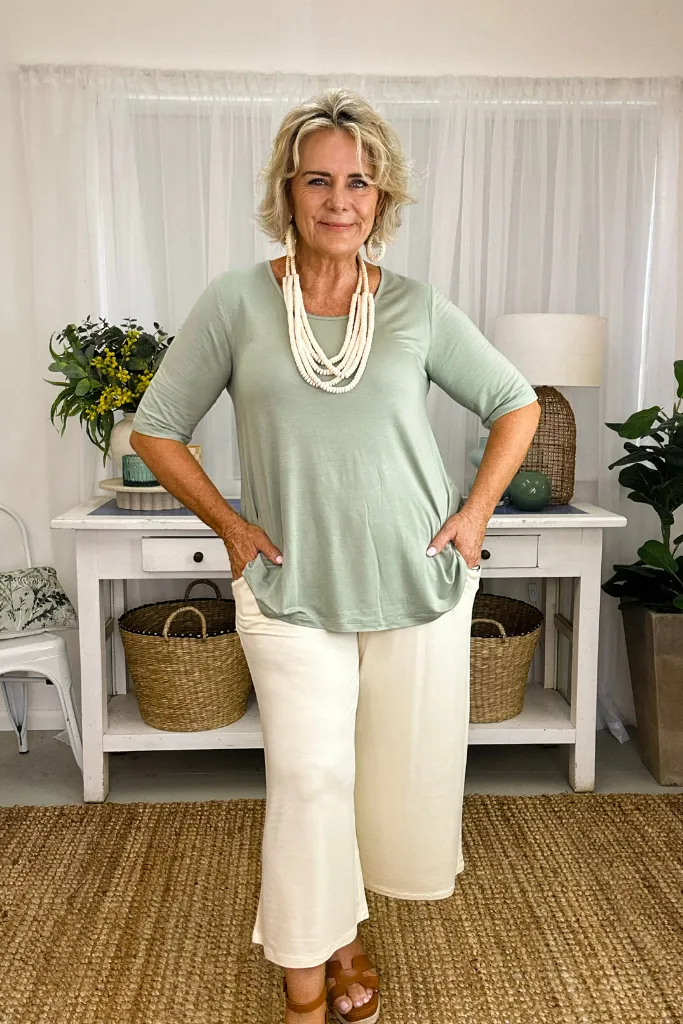 Carter Tunic Top - Sage