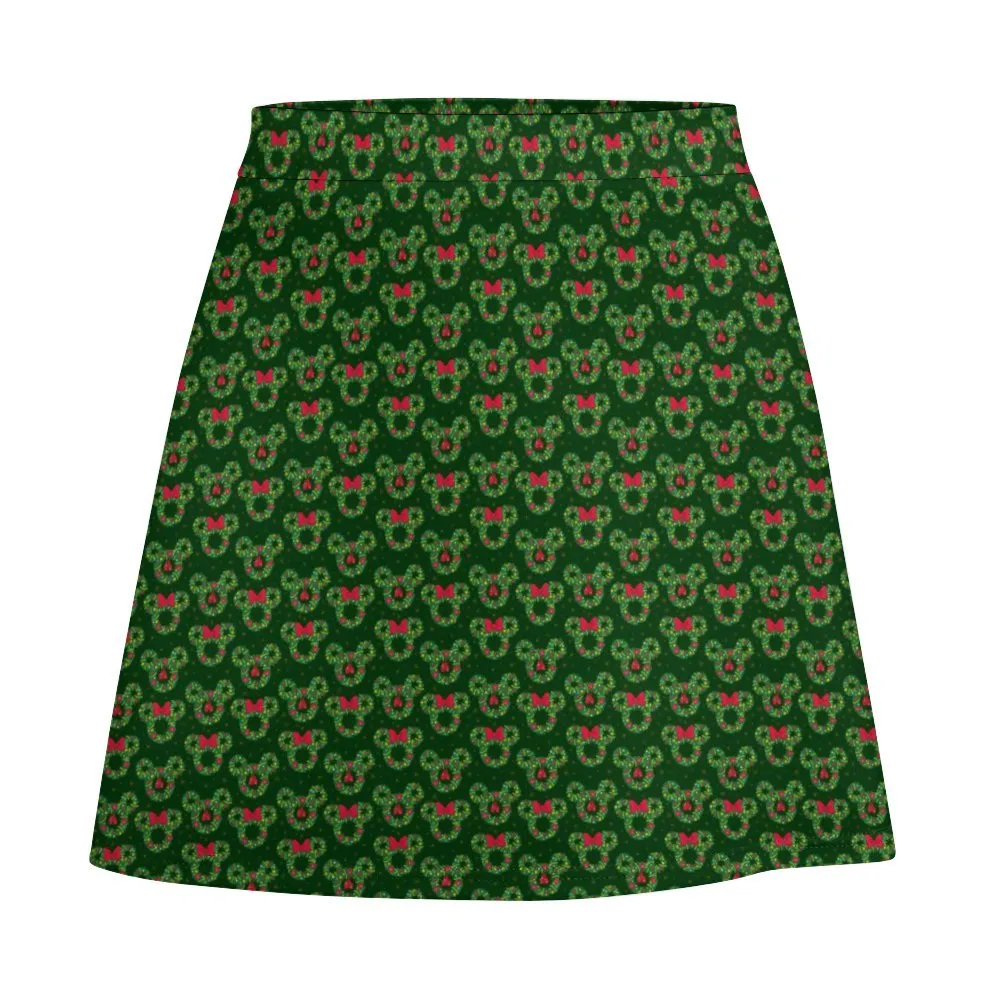 Christmas Wreaths Short skirt