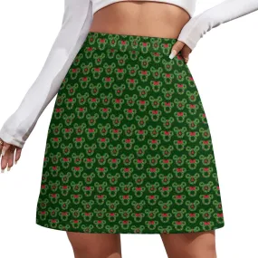 Christmas Wreaths Short skirt