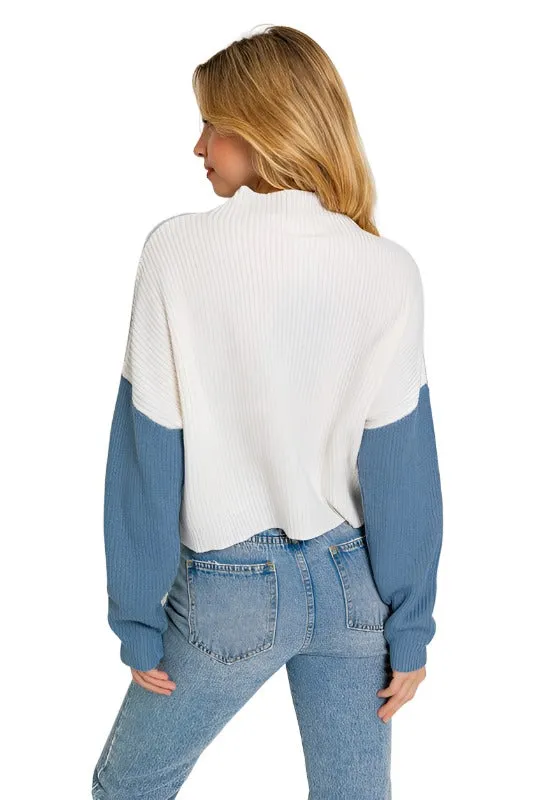 Color Block Oversize Sweater