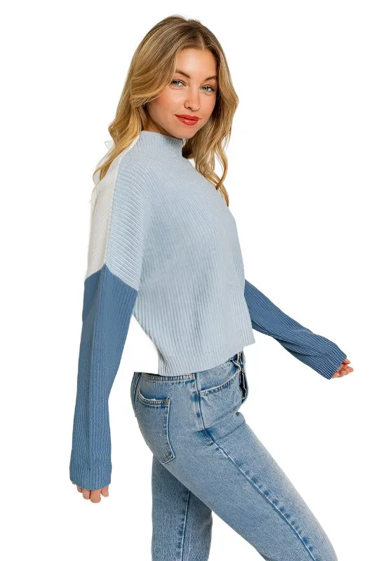 Color Block Oversize Sweater