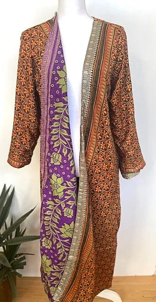 Complex Print Reversible Silk Kimonos. Carol's Favorite.